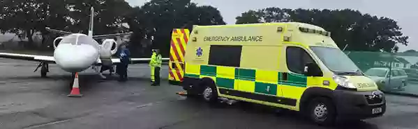 ambulance and aircraft