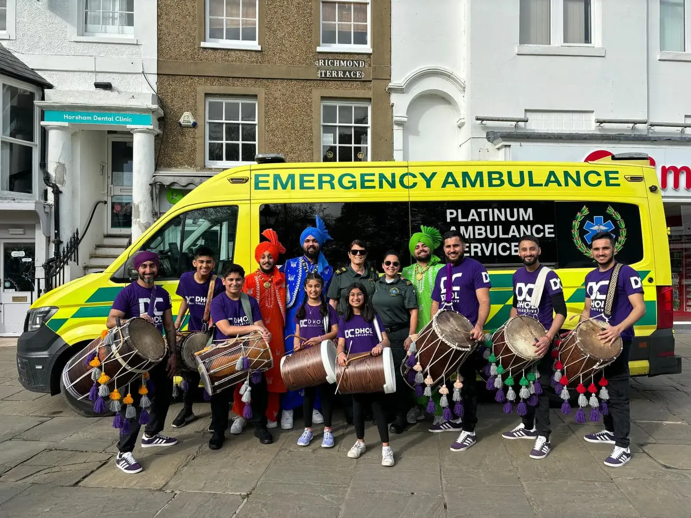 Our team at a community event in the South East