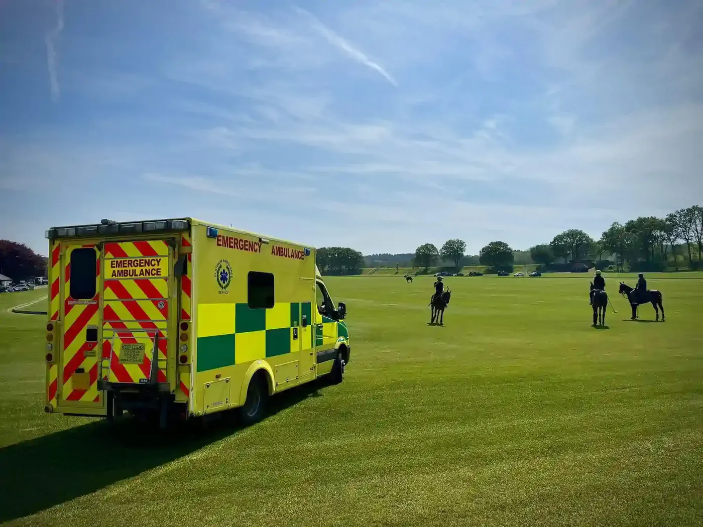 Medical cover at a polo match